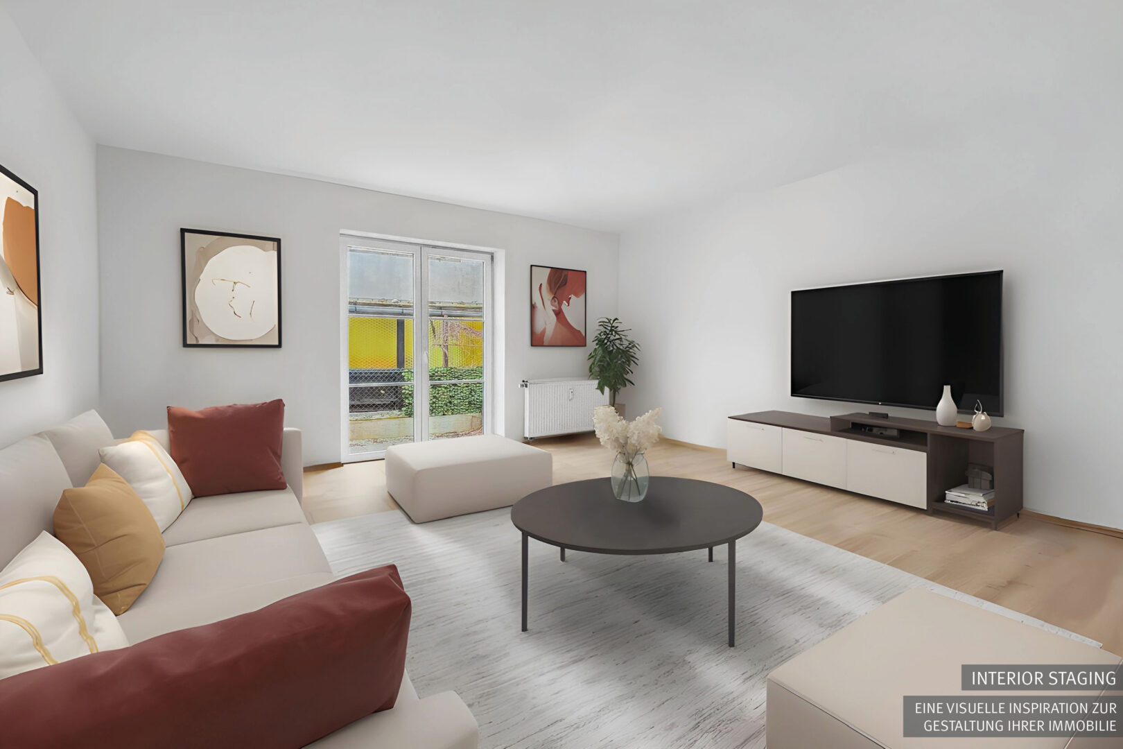 Staging Wohnzimmer-Laufen